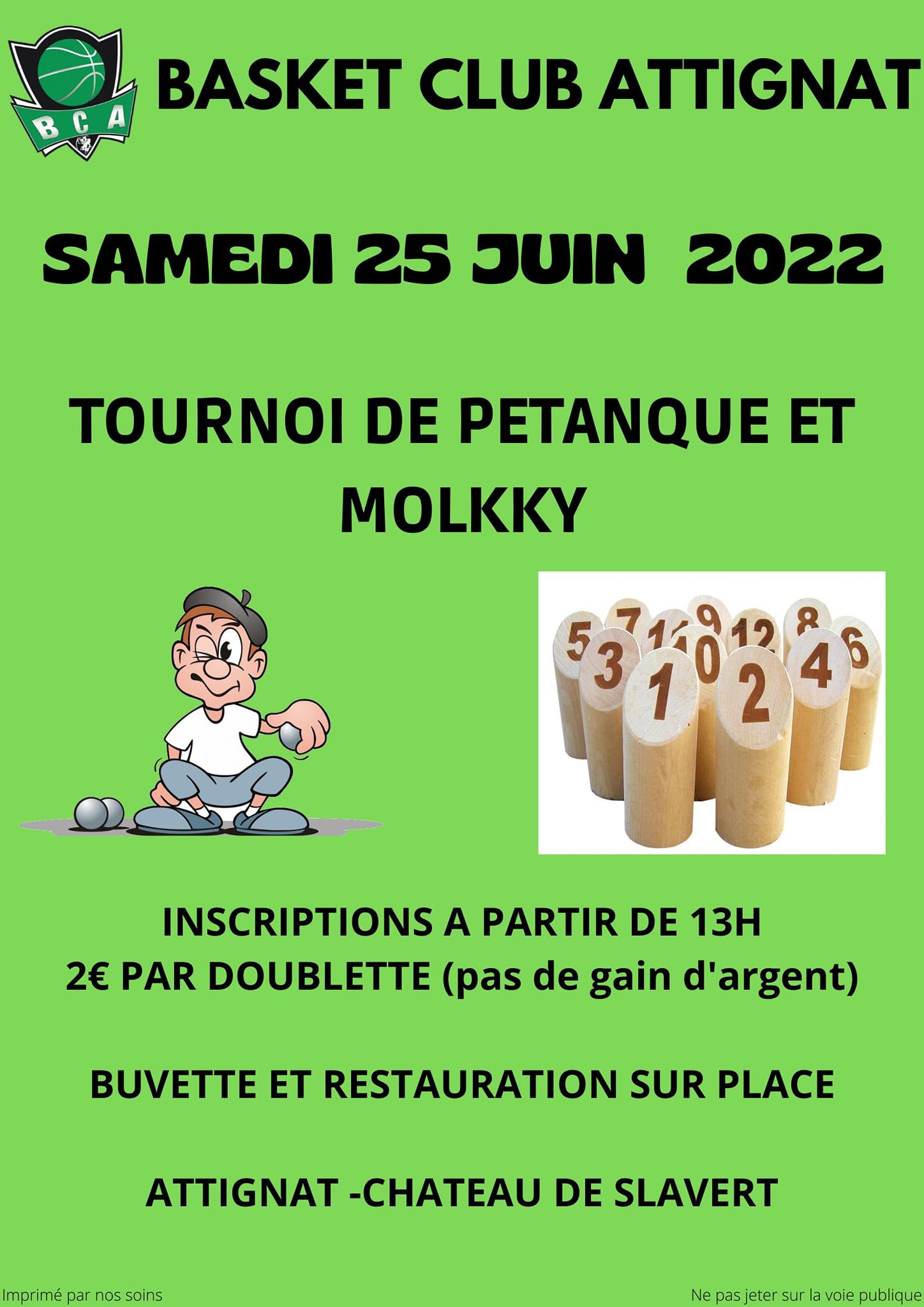 Tournoi du Basket Club d'ATTIGNAT
