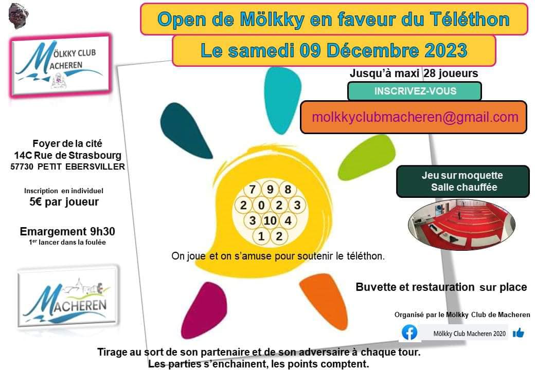 Tournoi en faveur du Téléthon