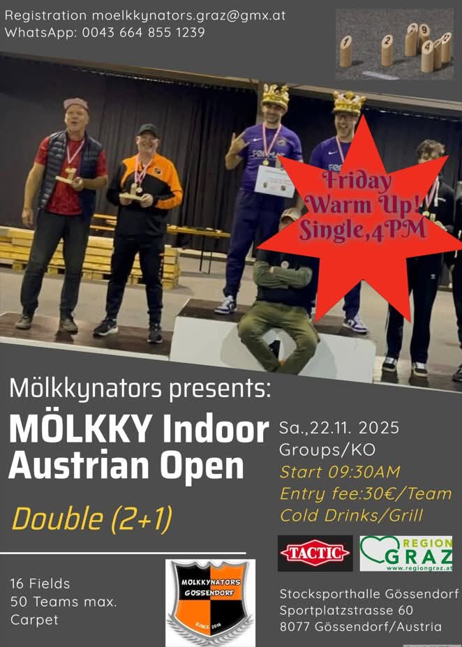 Österreichische Mölkky Meisterschaft - Indoor