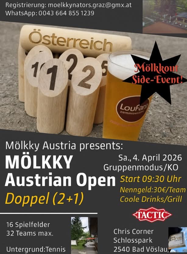 Österreichische Mölkky Meisterschaft - Outdoor